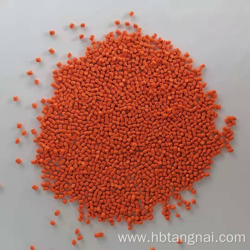 color masterbatch for carrier plastic particles